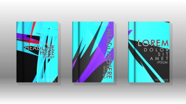 Geometrik tasarım arka planlı kapak kitabı.