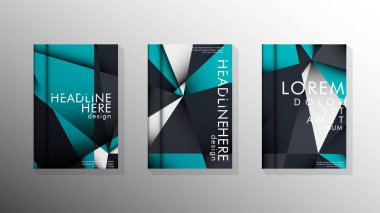 Degrade minimal geometrik desen. üçgen kapağın arka plan tasarımı