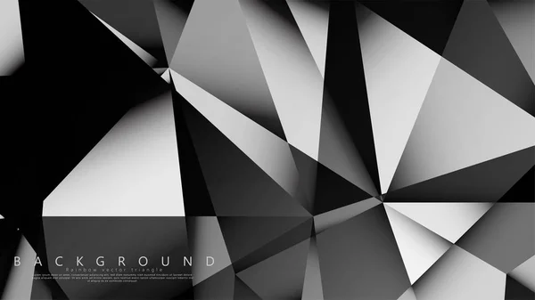 Abstract geometric background. dark triangle vector — Stock Vector