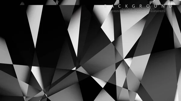Abstrakter geometrischer Hintergrund. dunkler Dreieck-Vektor — Stockvektor