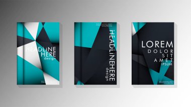 Degrade minimal geometrik desen. üçgen kapağın arka plan tasarımı