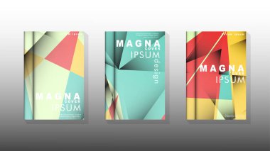 Degrade minimal geometrik desen. üçgen kapak arka plan tasarımı. pastel renkler