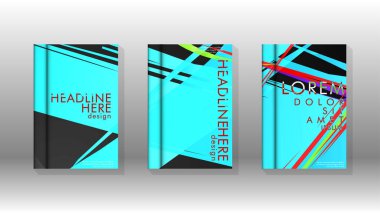 Kitap Kapağı renkli geometrik arka planlar.