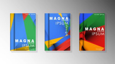 Degrade minimal geometrik desen. renklerle üçgen kapak arka plan tasarımı