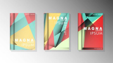 Degrade minimal geometrik desen. üçgen kapak arka plan tasarımı. pastel renkler