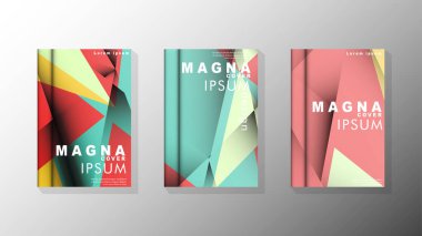 Degrade minimal geometrik desen. üçgen kapak arka plan tasarımı. pastel renkler