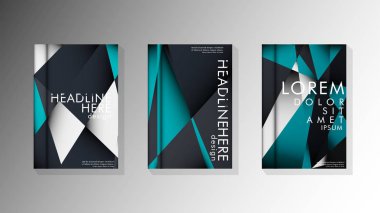 Degrade minimal geometrik desen. üçgen kapağın arka plan tasarımı