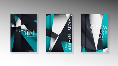 Degrade minimal geometrik desen. üçgen kapağın arka plan tasarımı