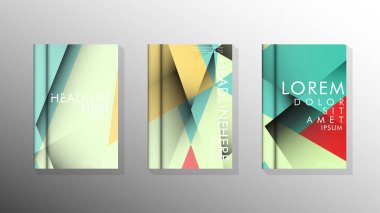 Degrade minimal geometrik desen. üçgen kapak arka plan tasarımı. pastel renkler