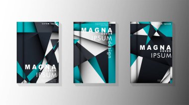 Degrade minimal geometrik desen. üçgen kapağın arka plan tasarımı