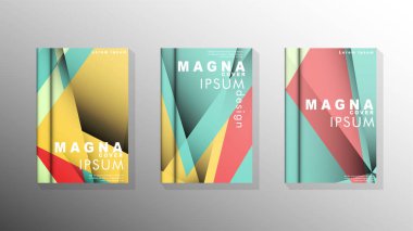 Degrade minimal geometrik desen. üçgen kapak arka plan tasarımı. pastel renkler