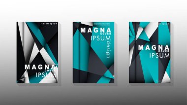 Degrade minimal geometrik desen. üçgen kapağın arka plan tasarımı