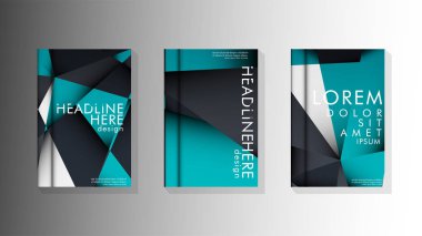 Degrade minimal geometrik desen. üçgen kapağın arka plan tasarımı