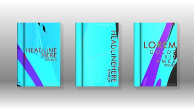 Geometrik tasarım arka planlı kapak kitabı.