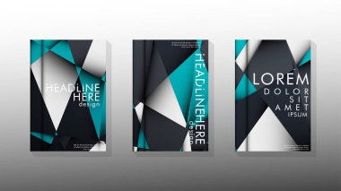 Degrade minimal geometrik desen. üçgen kapağın arka plan tasarımı