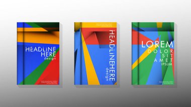 Degrade minimal geometrik desen. renklerle üçgen kapak arka plan tasarımı