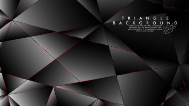 Soyut Arka Plan Geometrik Lüks çokgen desenleri ve Kırmızı üçgen çizgileri ile