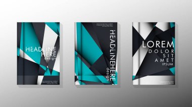 Degrade minimal geometrik desen. üçgen kapağın arka plan tasarımı