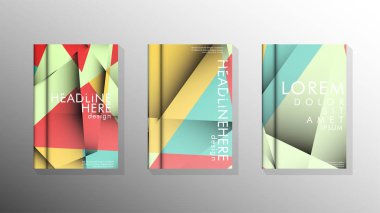 Degrade minimal geometrik desen. üçgen kapak arka plan tasarımı. pastel renkler