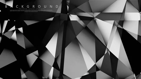 Abstract geometric background. dark triangle vector — Stock Vector