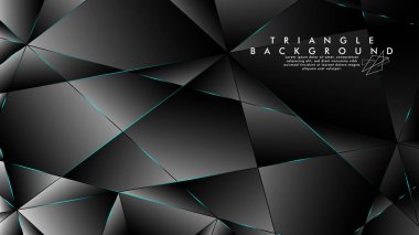 Soyut Arka Plan Geometrik lüks çokgen desenleri ile. Mavi Işık üçgen çizgisi