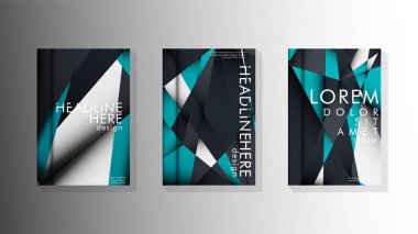 Degrade minimal geometrik desen. üçgen kapağın arka plan tasarımı