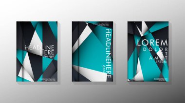 Degrade minimal geometrik desen. üçgen kapağın arka plan tasarımı