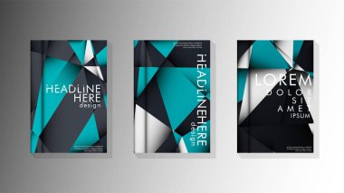 Degrade minimal geometrik desen. üçgen kapağın arka plan tasarımı