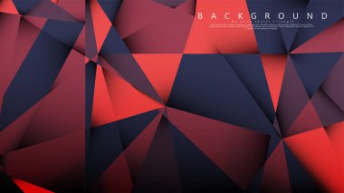 Koyu kırmızı bir arada vektör üçgen arka plan. Degradeler ve saydamlık ile geometrik illüstrasyon tarzı.