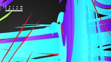 Renkli geometrik arka planlar. Basit form kompozisyonu. Eps10 vektör şablonu