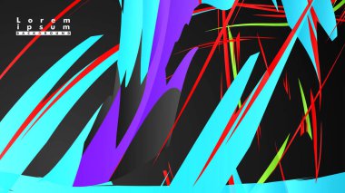 Renkli geometrik arka planlar. Basit form kompozisyonu. Eps10 vektör şablonu