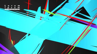 Renkli geometrik arka planlar. Basit form kompozisyonu. Eps10 vektör şablonu