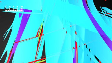 Renkli geometrik arka planlar. Basit form kompozisyonu. Eps10 vektör şablonu