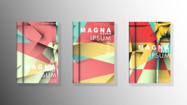 Degrade minimal geometrik desen. üçgen kapak arka plan tasarımı. pastel renkler