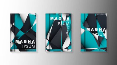 Degrade minimal geometrik desen. üçgen kapağın arka plan tasarımı