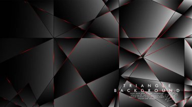 Soyut Arka Plan Geometrik Lüks çokgen desenleri ve Kırmızı üçgen çizgileri ile