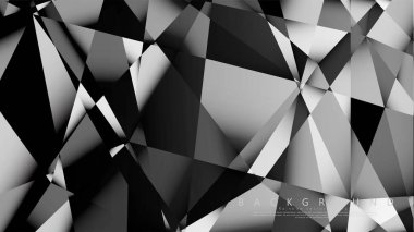 Soyut geometrik arka plan. koyu üçgen vektörü