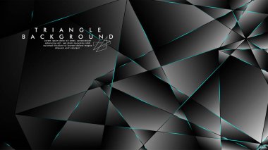 Soyut Arka Plan Geometrik lüks çokgen desenleri ile. Mavi Işık üçgen çizgisi