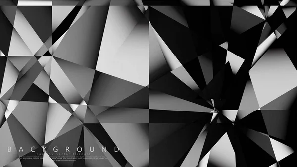 Abstract geometric background. dark triangle vector — Stock Vector