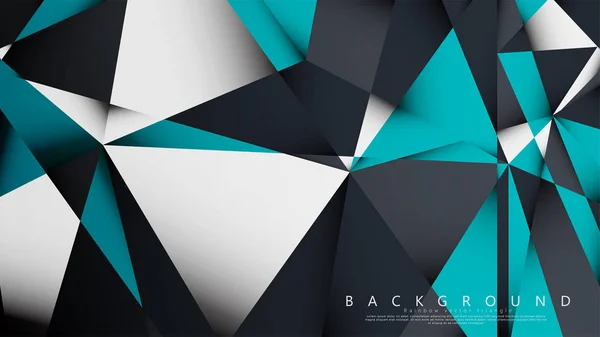 Vector achtergrond driehoek mozaïek met een combinatie van blauw, grijs en wit. Geometrische illustratie stijl met verlopen en transparantie. — Stockvector