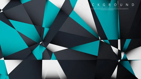 Fond vectoriel Triangle Mosaïque avec une combinaison de bleu, gris et blanc. Style d'illustration géométrique avec dégradés et transparence . — Image vectorielle