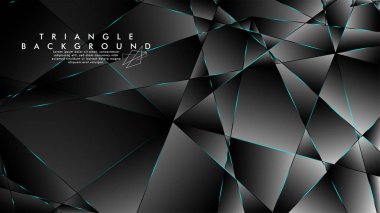 Soyut Arka Plan Geometrik lüks çokgen desenleri ile. Mavi Işık üçgen çizgisi