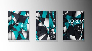 Degrade minimal geometrik desen. üçgen kapağın arka plan tasarımı