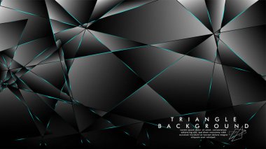 Soyut Arka Plan Geometrik lüks çokgen desenleri ile. Mavi Işık üçgen çizgisi