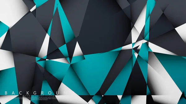 Vektor háttér háromszög mozaik kombinációja kék, szürke és fehér. Geometriai illusztrációs stílus színátmenetes és átlátszó. — Stock Vector