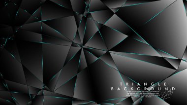 Soyut Arka Plan Geometrik lüks çokgen desenleri ile. Mavi Işık üçgen çizgisi