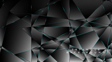 Soyut Arka Plan Geometrik lüks çokgen desenleri ile. Mavi Işık üçgen çizgisi