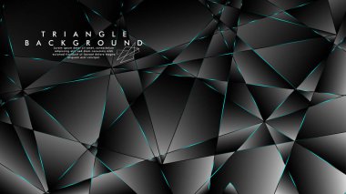 Soyut Arka Plan Geometrik lüks çokgen desenleri ile. Mavi Işık üçgen çizgisi