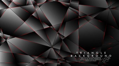 Soyut Arka Plan Geometrik Lüks çokgen desenleri ve Kırmızı üçgen çizgileri ile