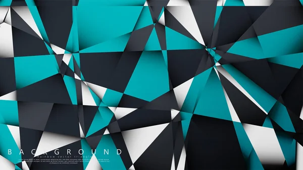 青、灰色と白の組み合わせでベクトル背景三角形モザイク。グラデーションと透明度を持つ幾何学的なイラストスタイル. — ストックベクタ